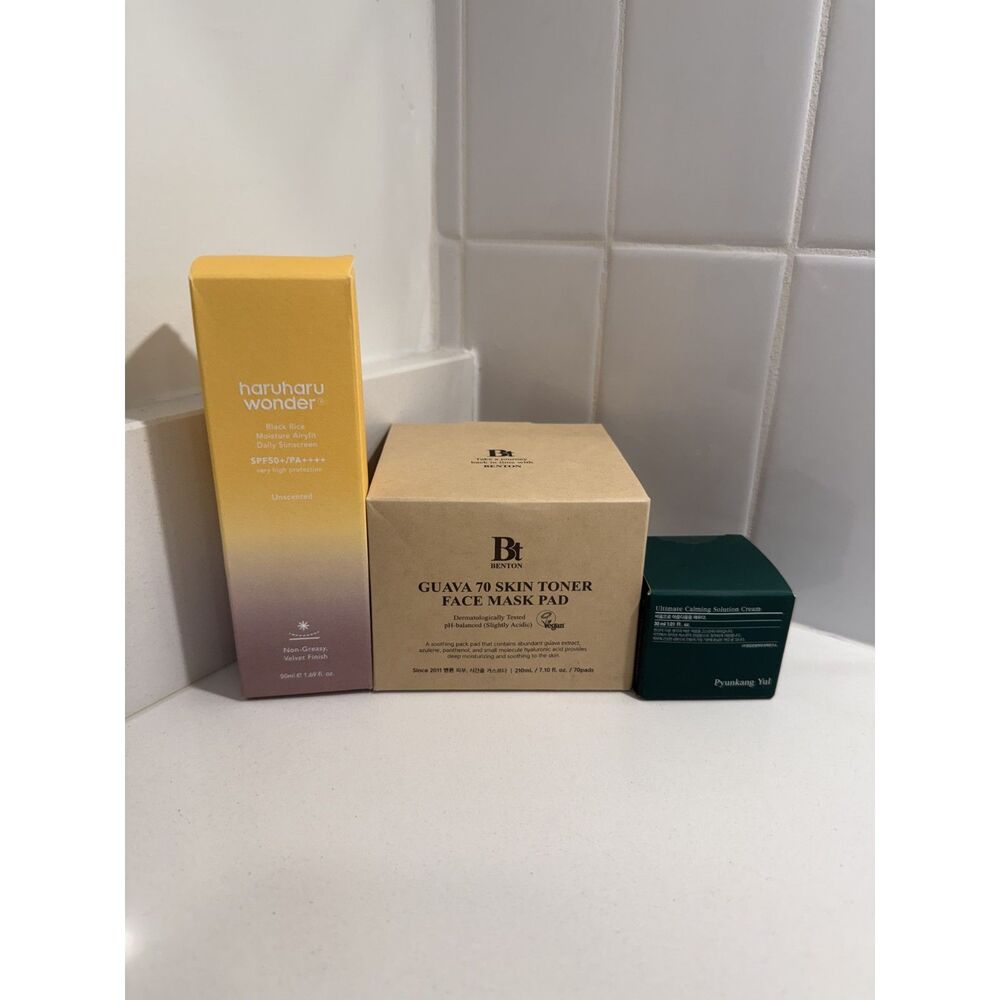 Sensitive Skin K-Beauty Bundle - Haruharu Wonder + Benton + Pyunkang Yul